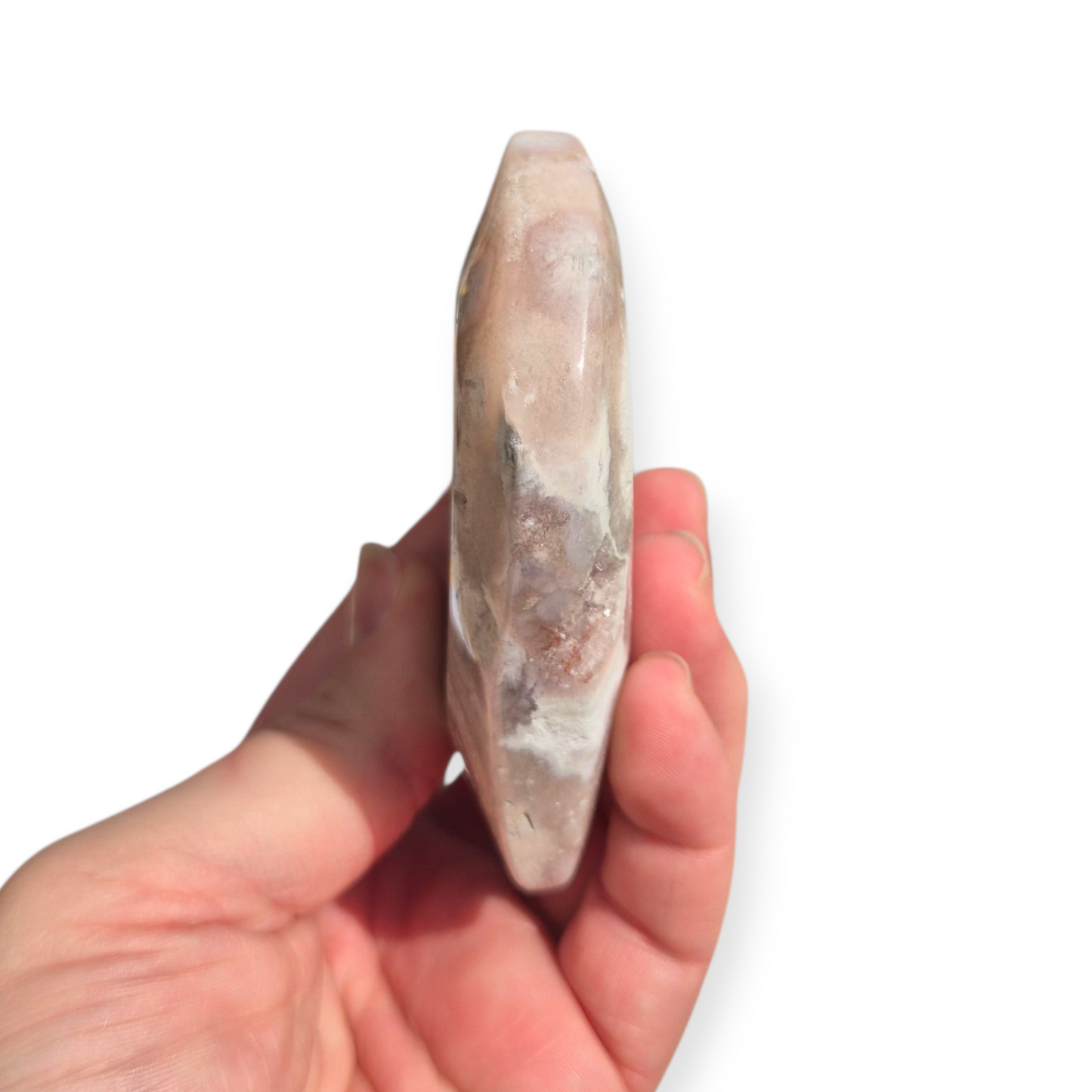 Crystals - Flower Agate Polished Heart