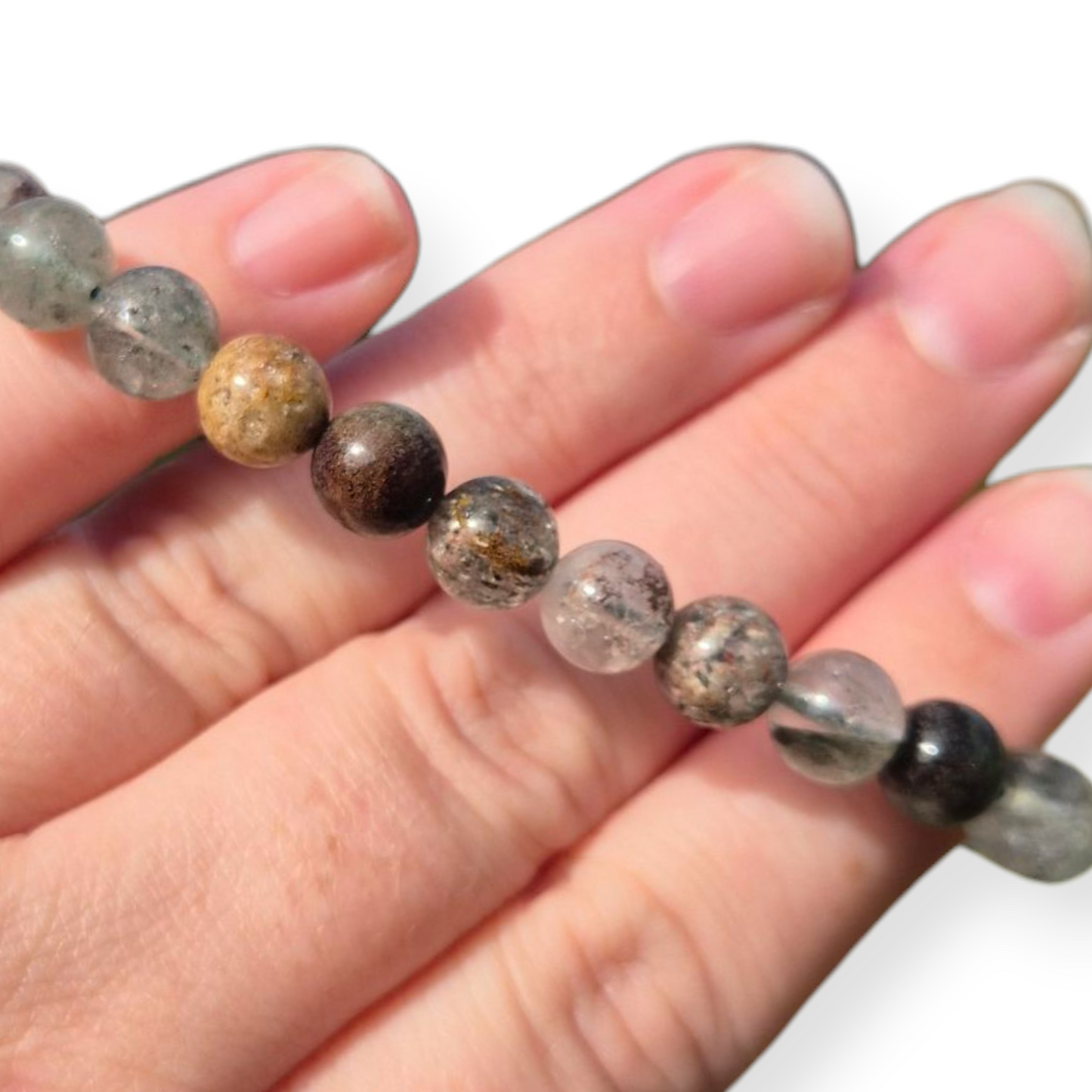 Crystals - Garden Quartz (Lodolite) Bracelet