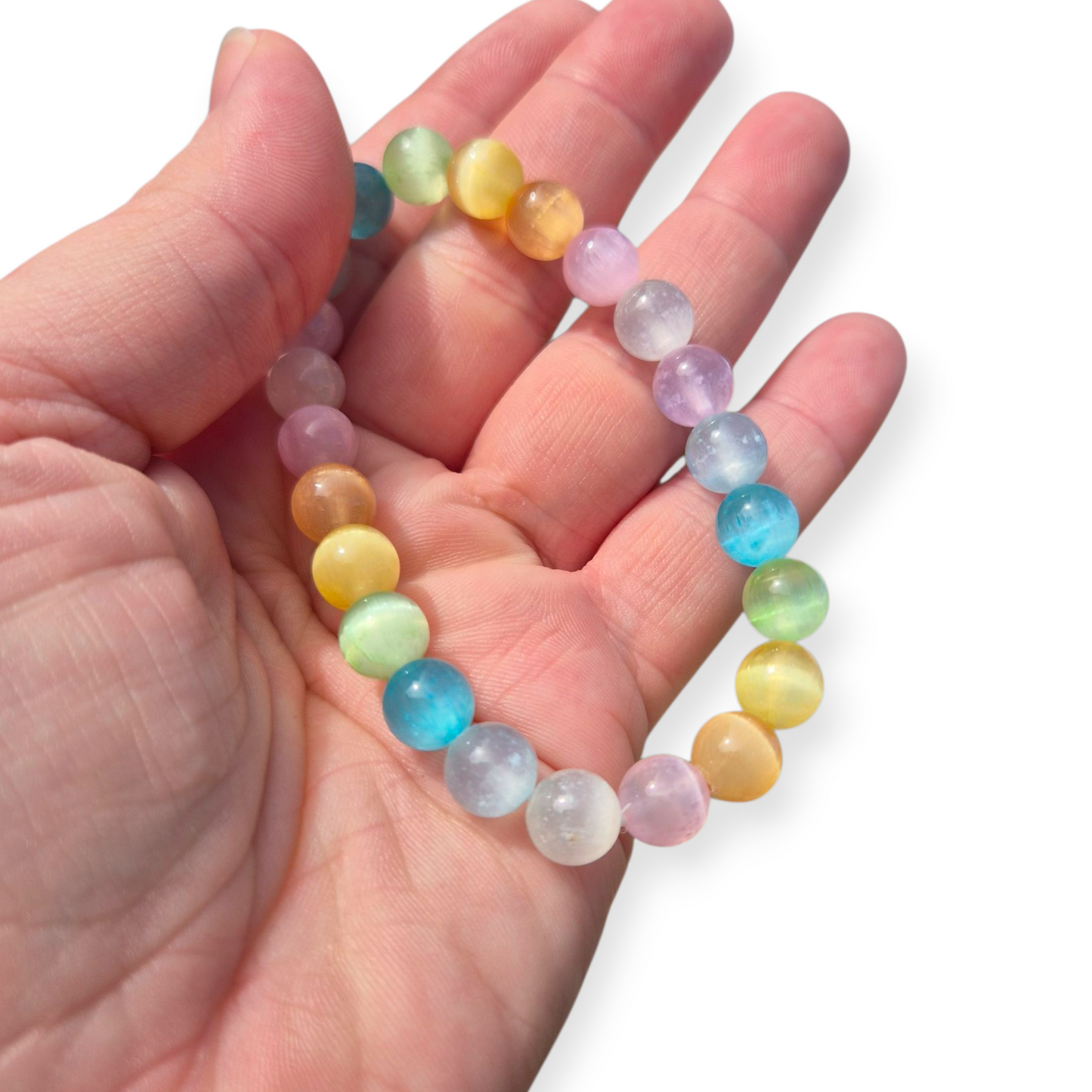 Crystals - Coloured/Candy Selenite Bracelet