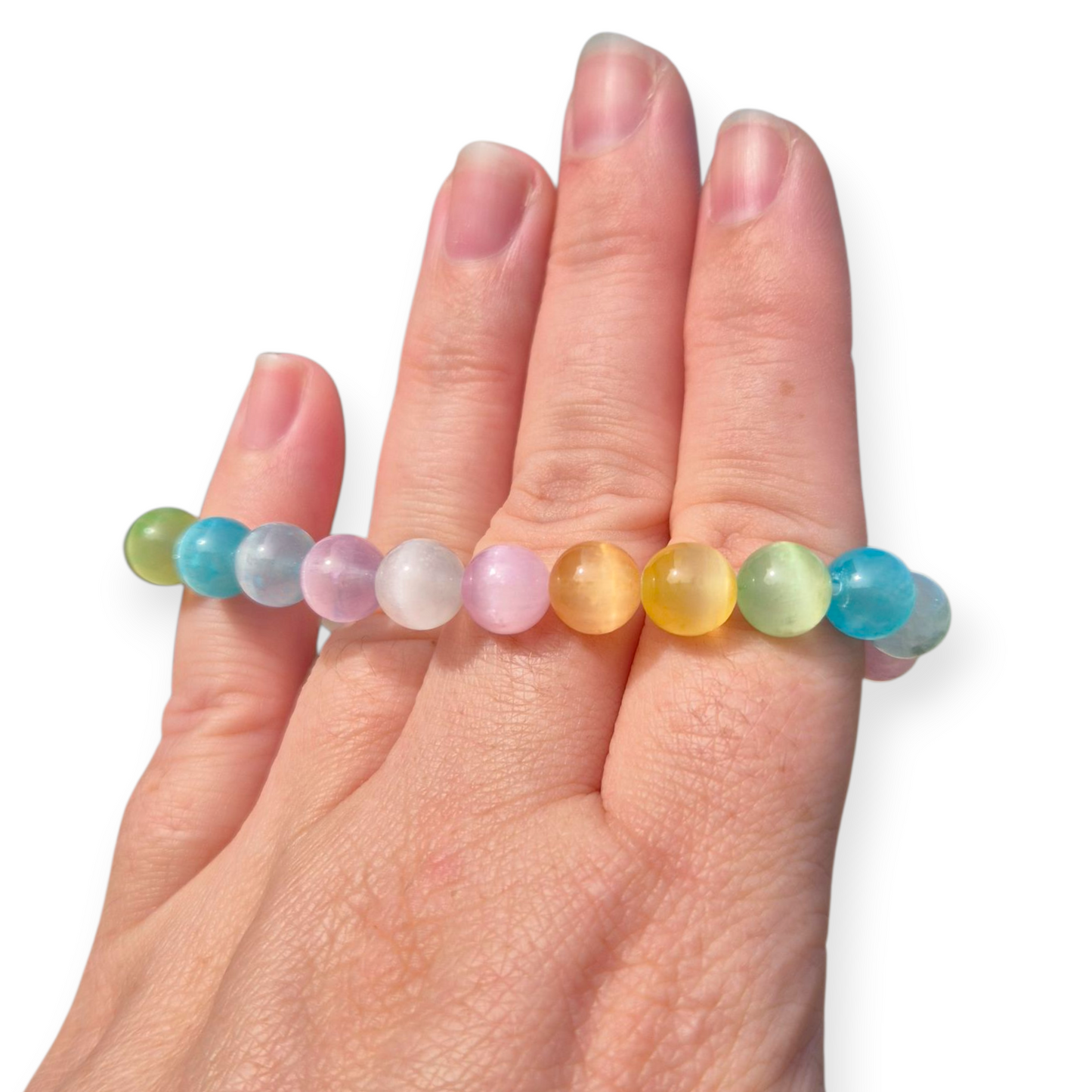 Crystals - Coloured/Candy Selenite Bracelet