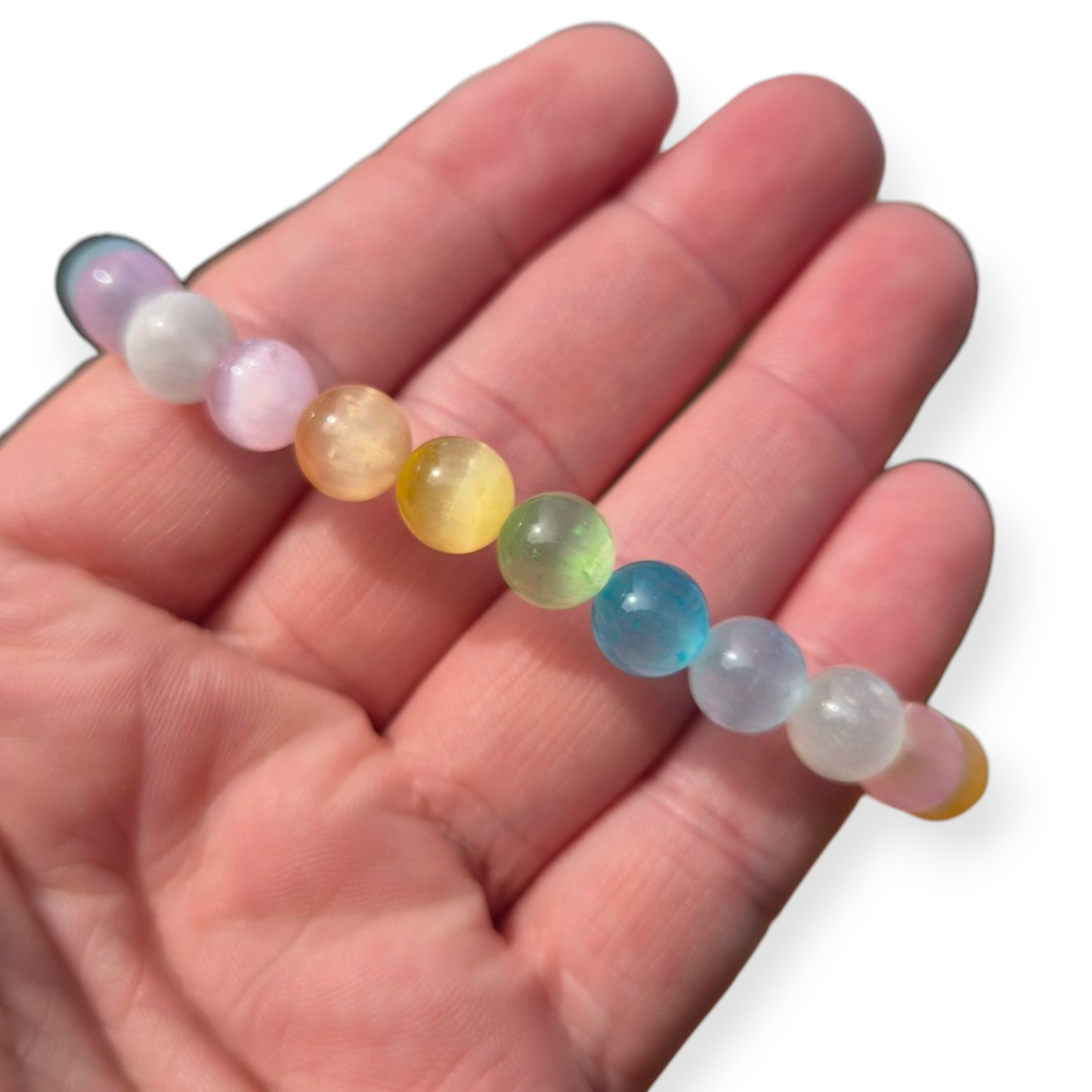 Crystals - Coloured/Candy Selenite Bracelet