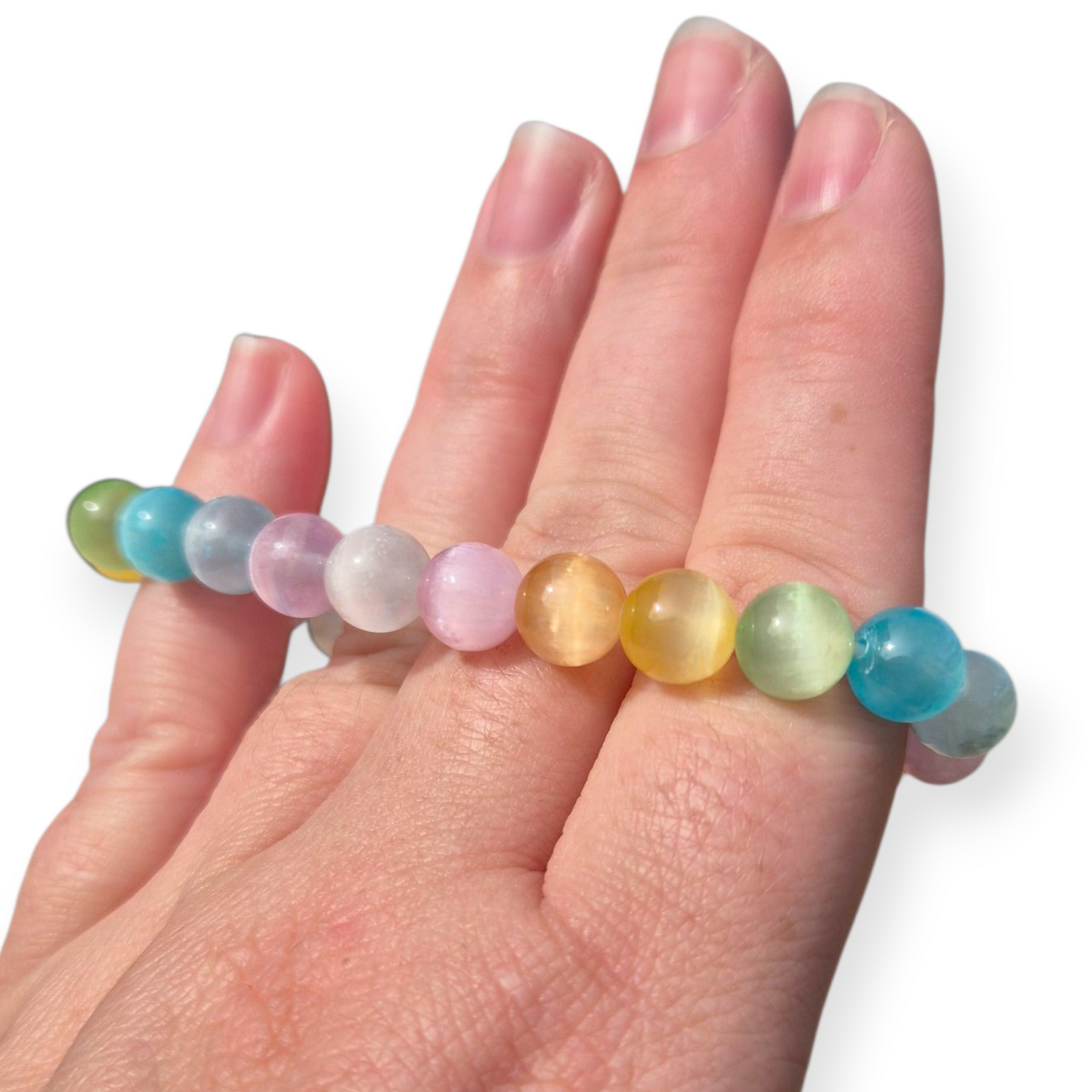 Crystals - Coloured/Candy Selenite Bracelet
