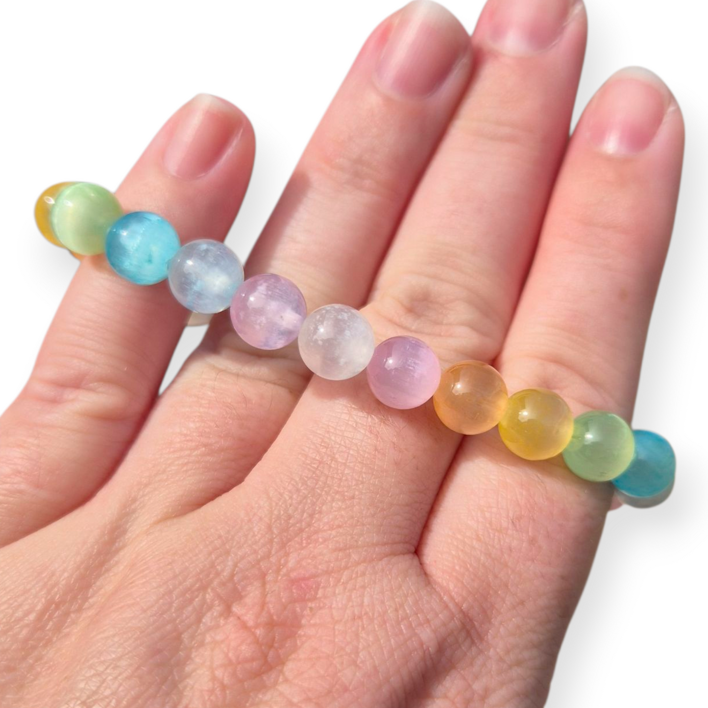 Crystals - Coloured/Candy Selenite Bracelet