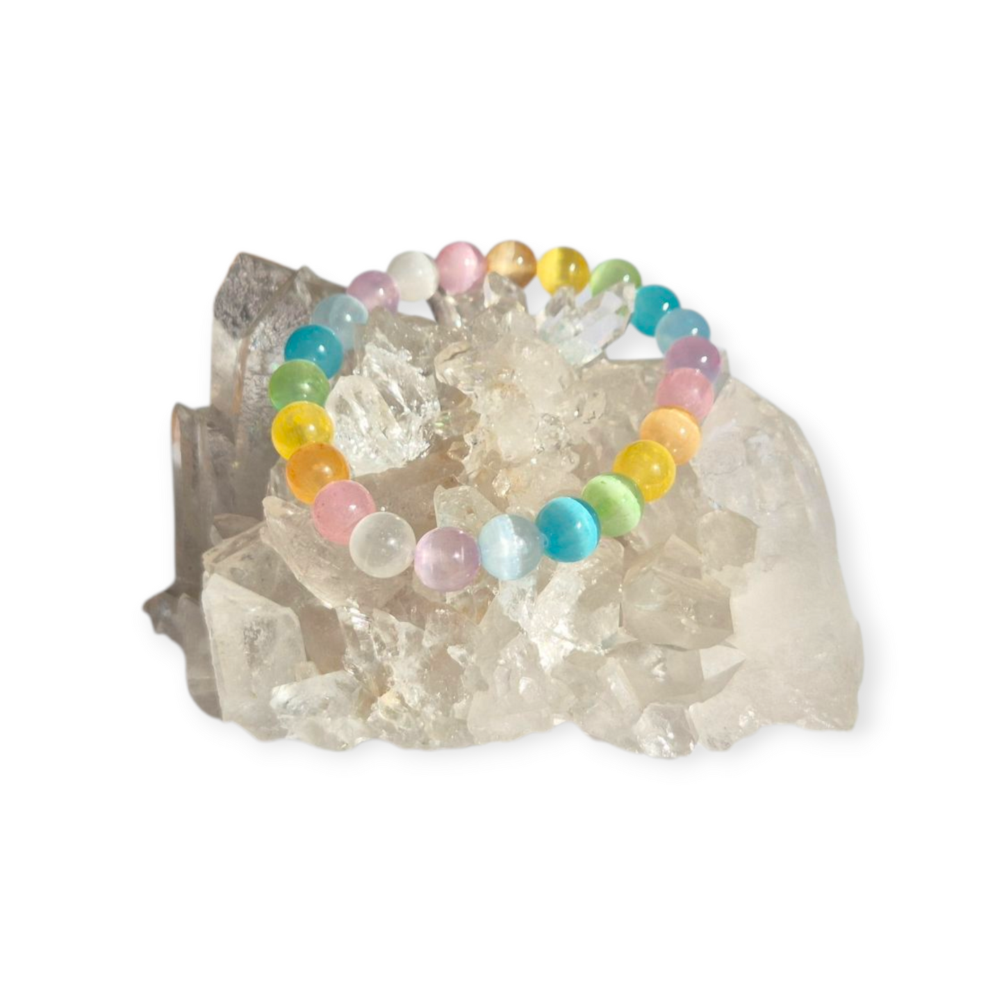 Crystals - Coloured/Candy Selenite Bracelet