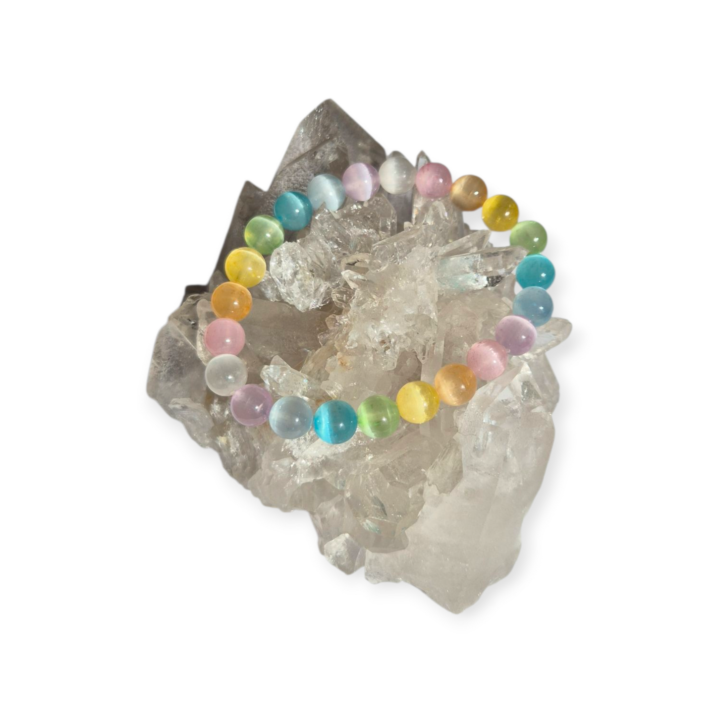 Crystals - Coloured/Candy Selenite Bracelet