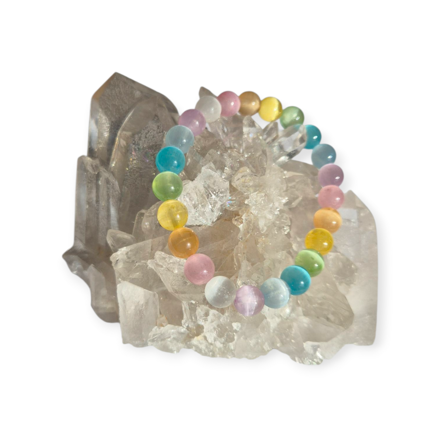 Crystals - Coloured/Candy Selenite Bracelet
