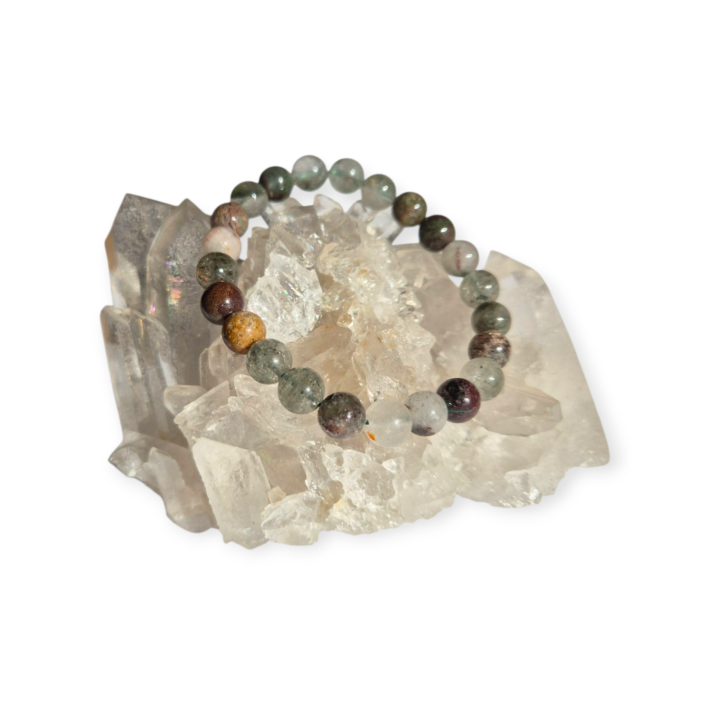 Crystals - Garden Quartz (Lodolite) Bracelet