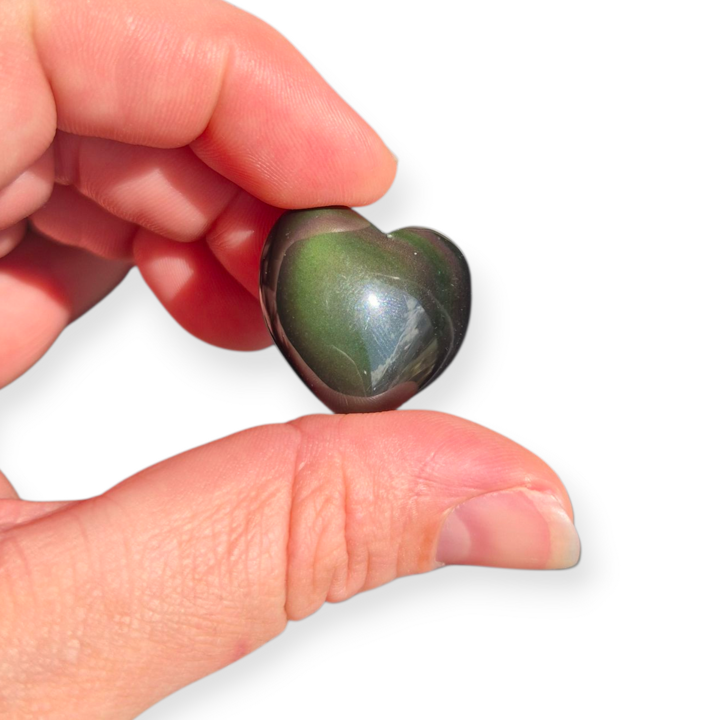 Crystals - Rainbow Obsidian Mini Hearts