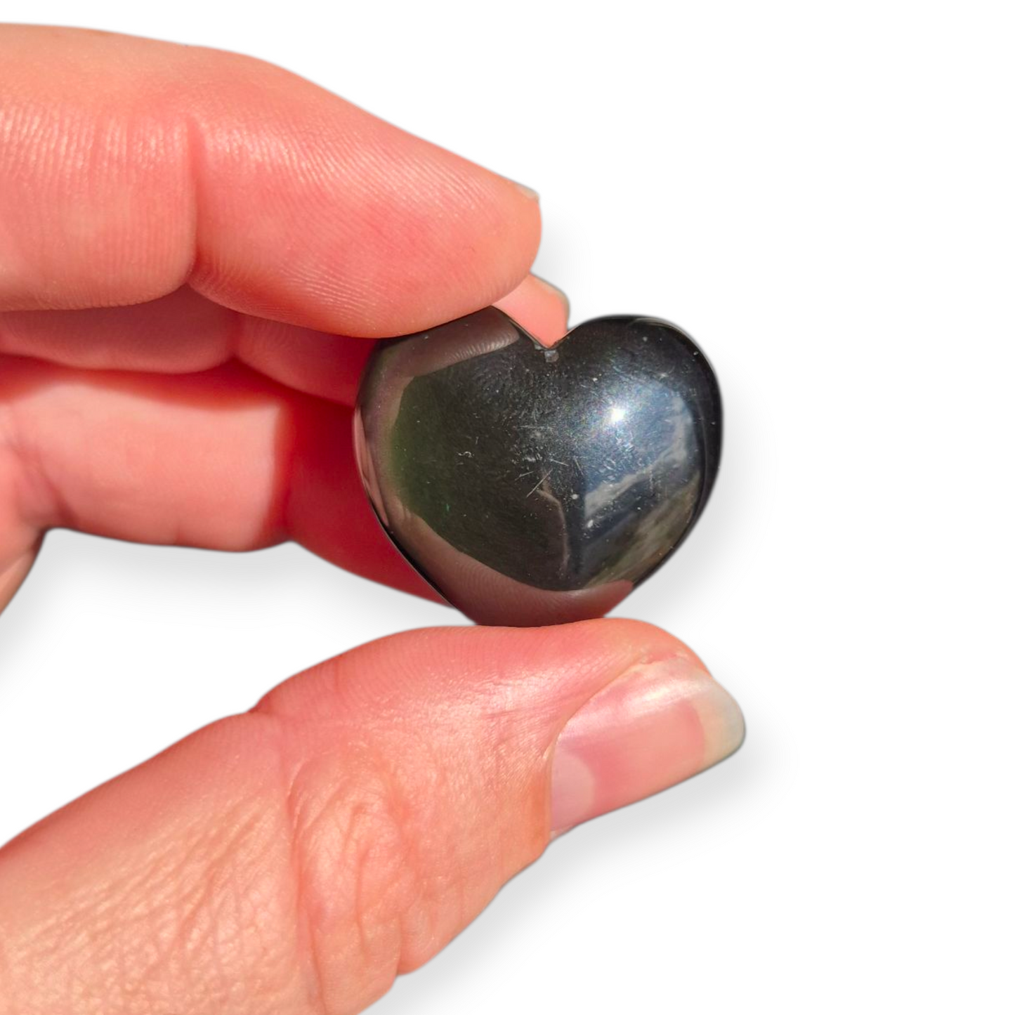 Crystals - Rainbow Obsidian Mini Hearts