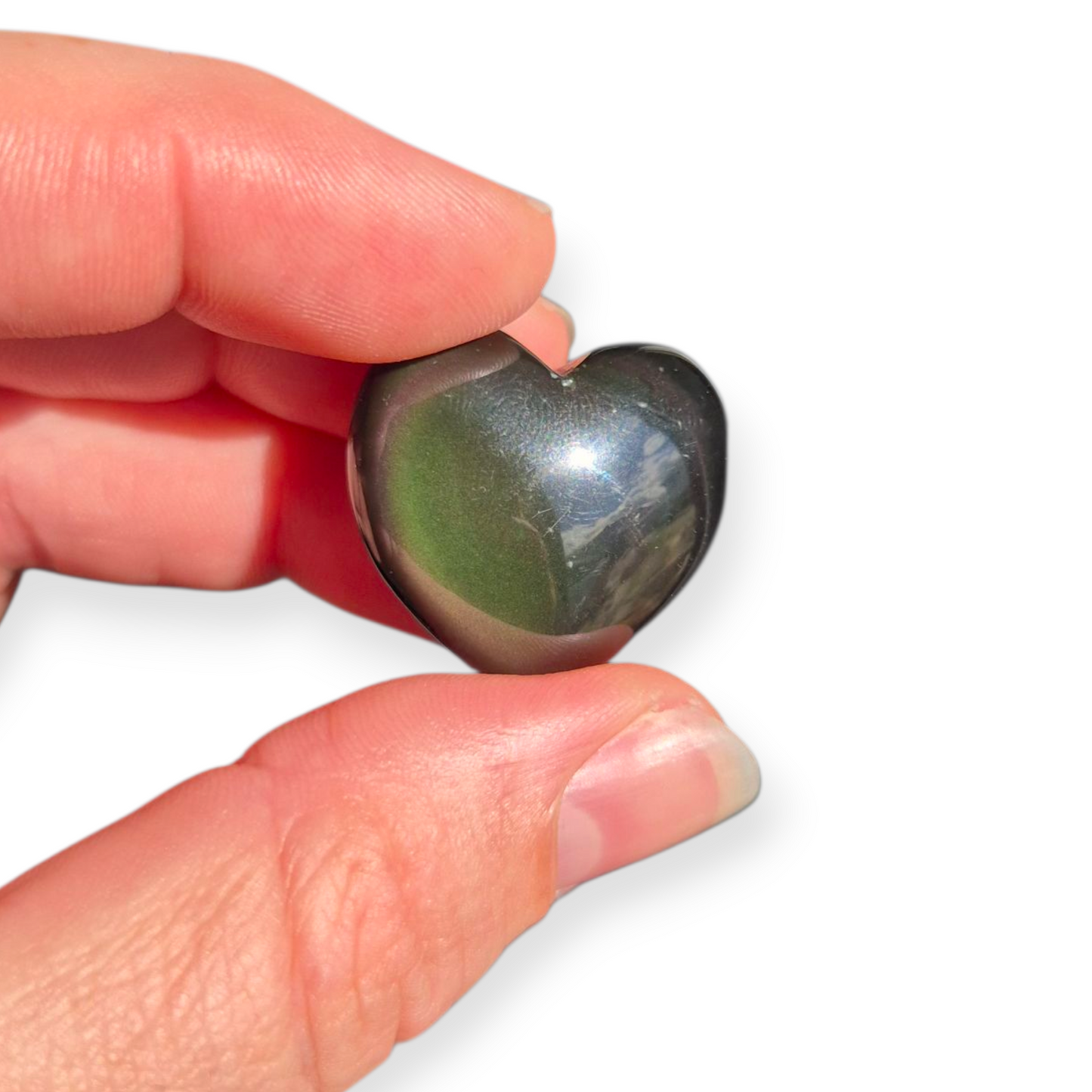 Crystals - Rainbow Obsidian Mini Hearts