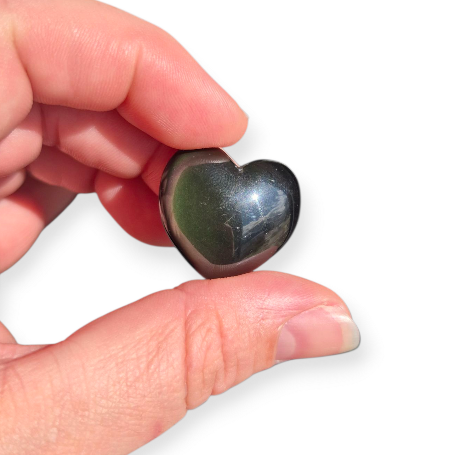 Crystals - Rainbow Obsidian Mini Hearts