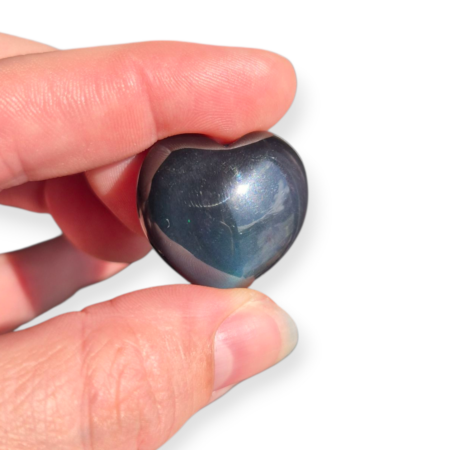 Crystals - Rainbow Obsidian Mini Hearts