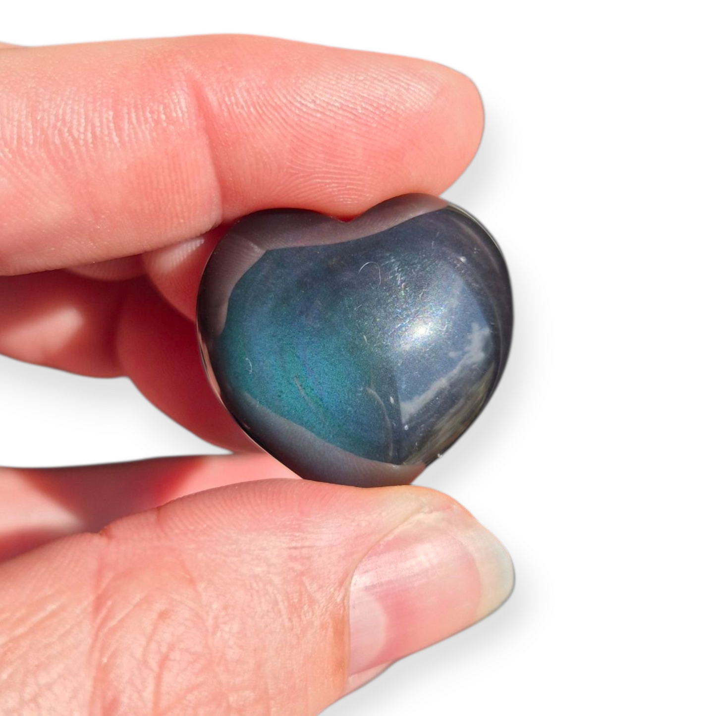 Crystals - Rainbow Obsidian Mini Hearts