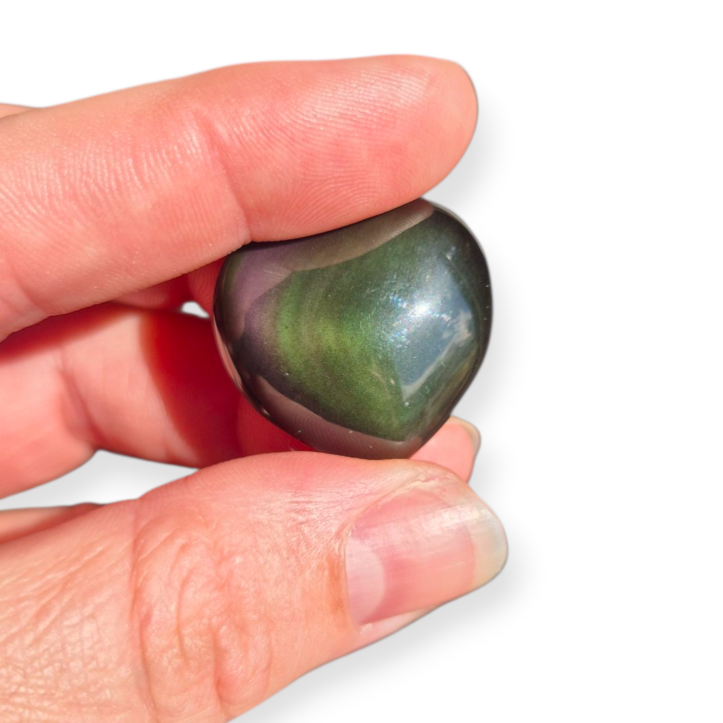 Crystals - Rainbow Obsidian Mini Hearts