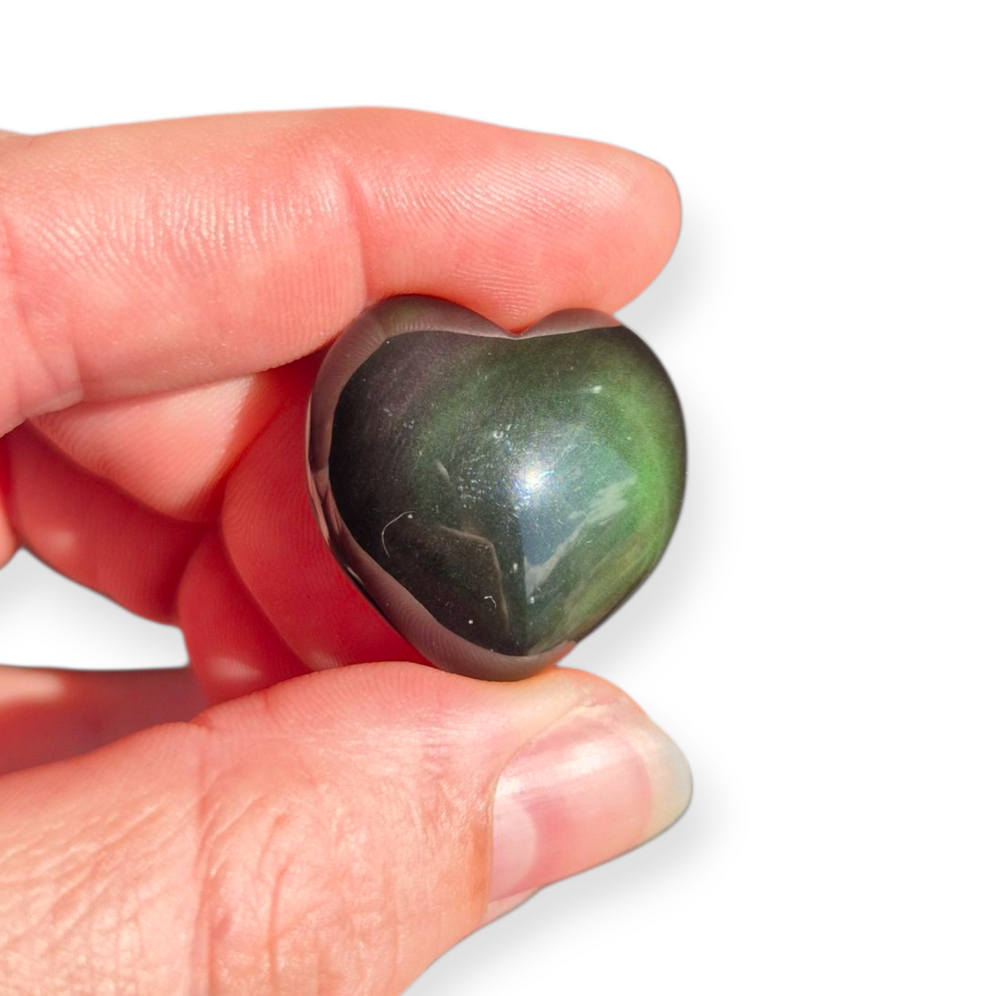 Crystals - Rainbow Obsidian Mini Hearts