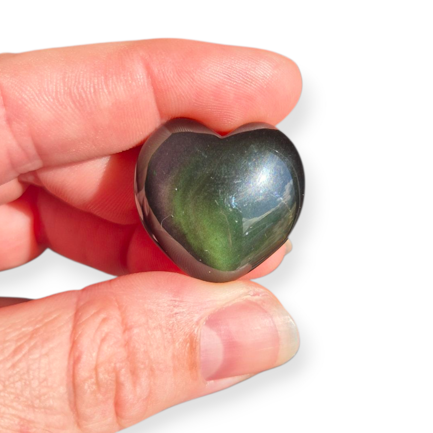 Crystals - Rainbow Obsidian Mini Hearts