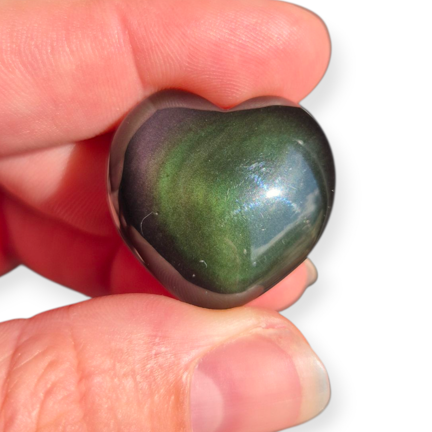 Crystals - Rainbow Obsidian Mini Hearts