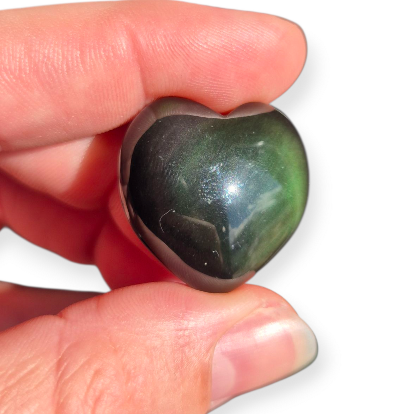 Crystals - Rainbow Obsidian Mini Hearts