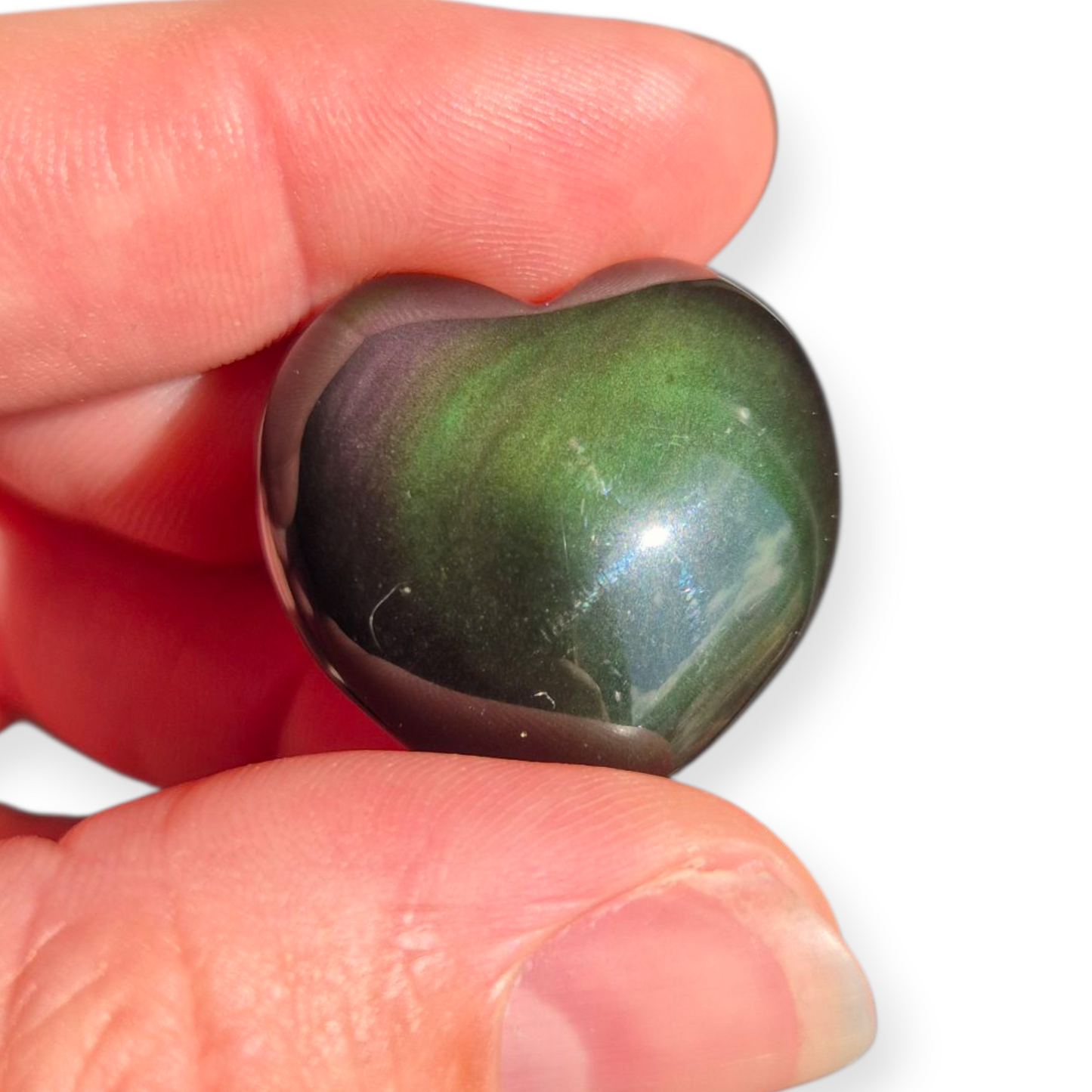 Crystals - Rainbow Obsidian Mini Hearts