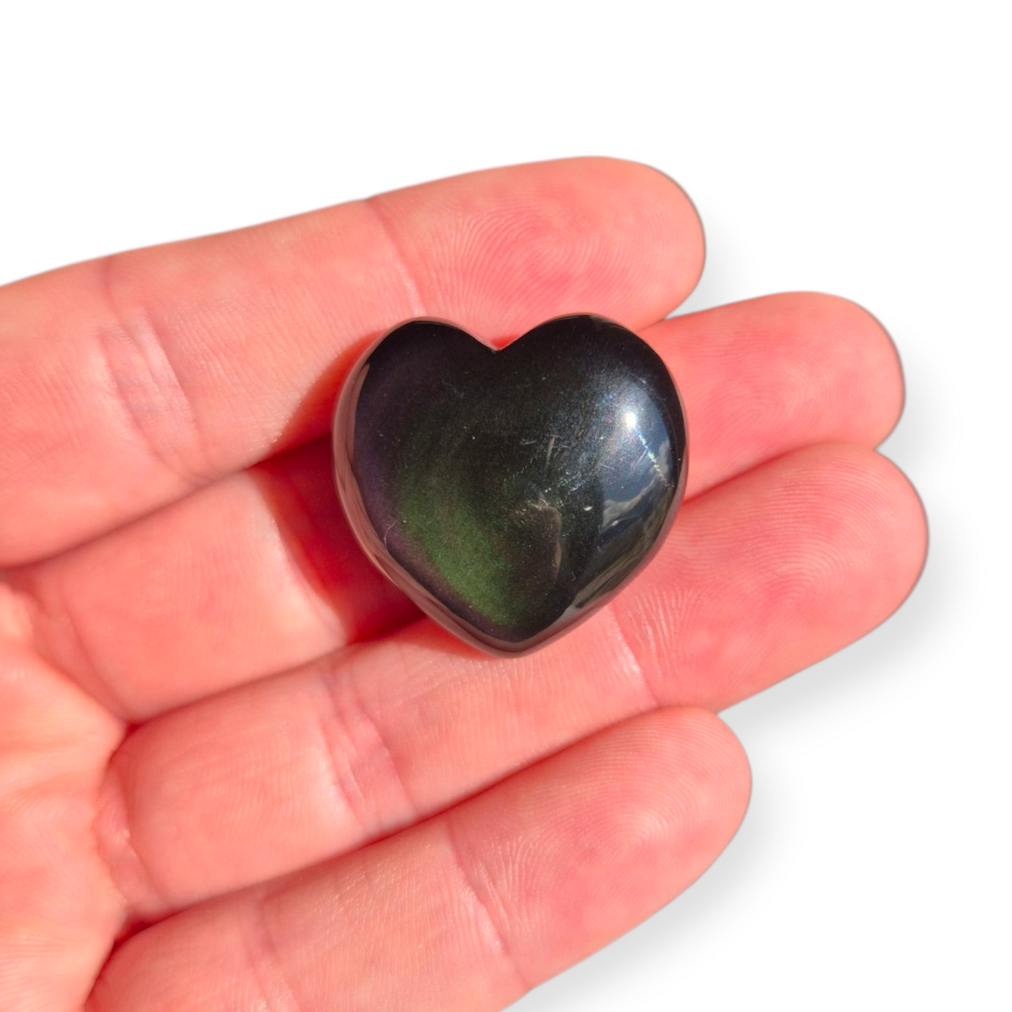 Crystals - Rainbow Obsidian Mini Hearts