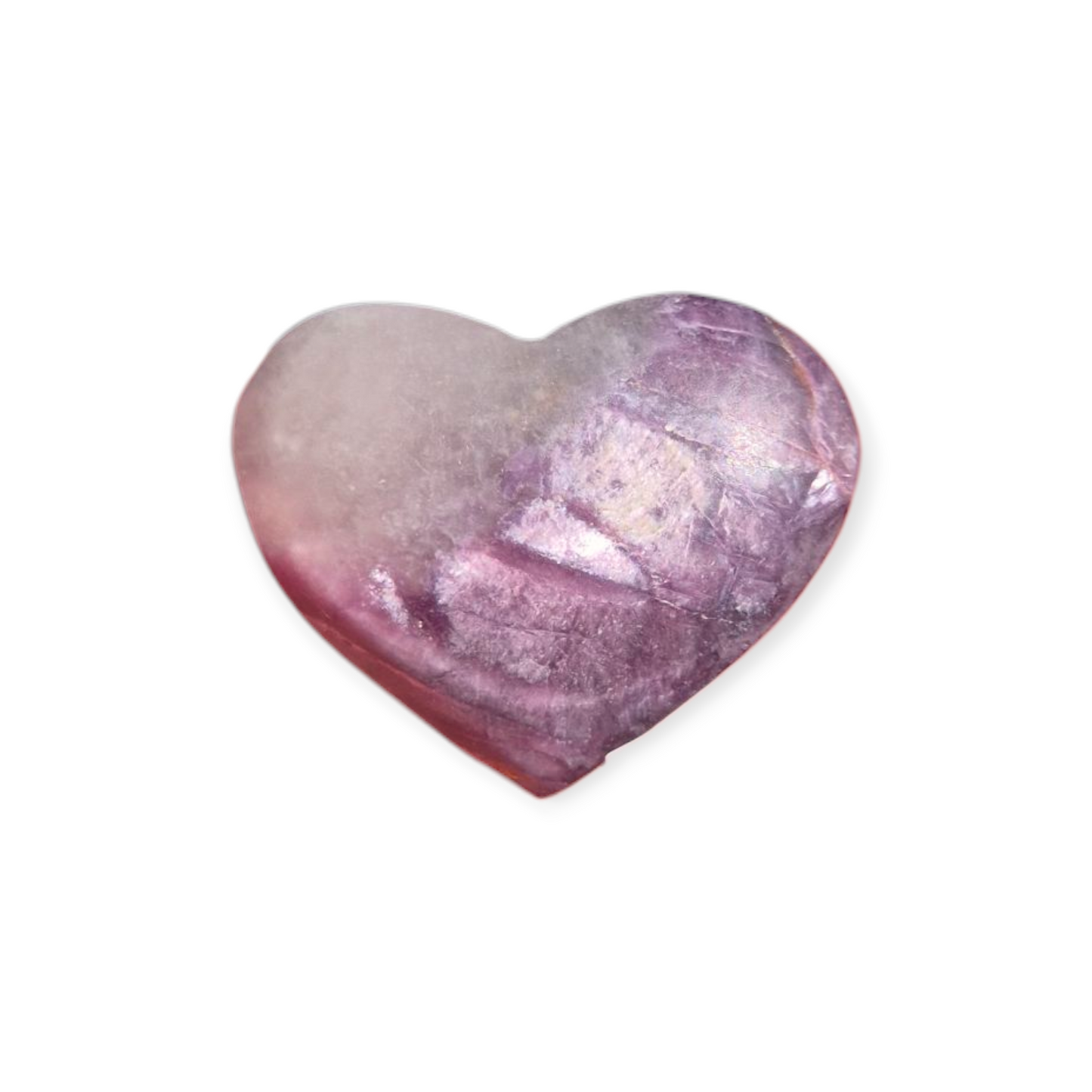 Crystals - Lepidolite (High Grade) Heart (Matte Finish)