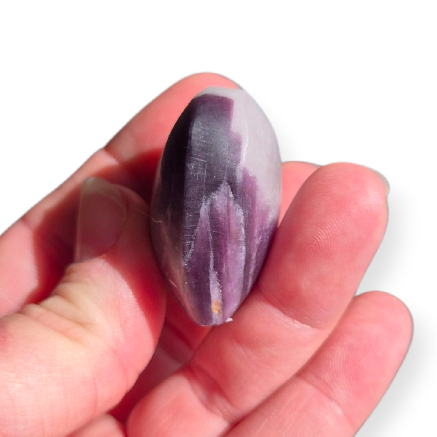 Crystals - Lepidolite (High Grade) Heart (Matte Finish)