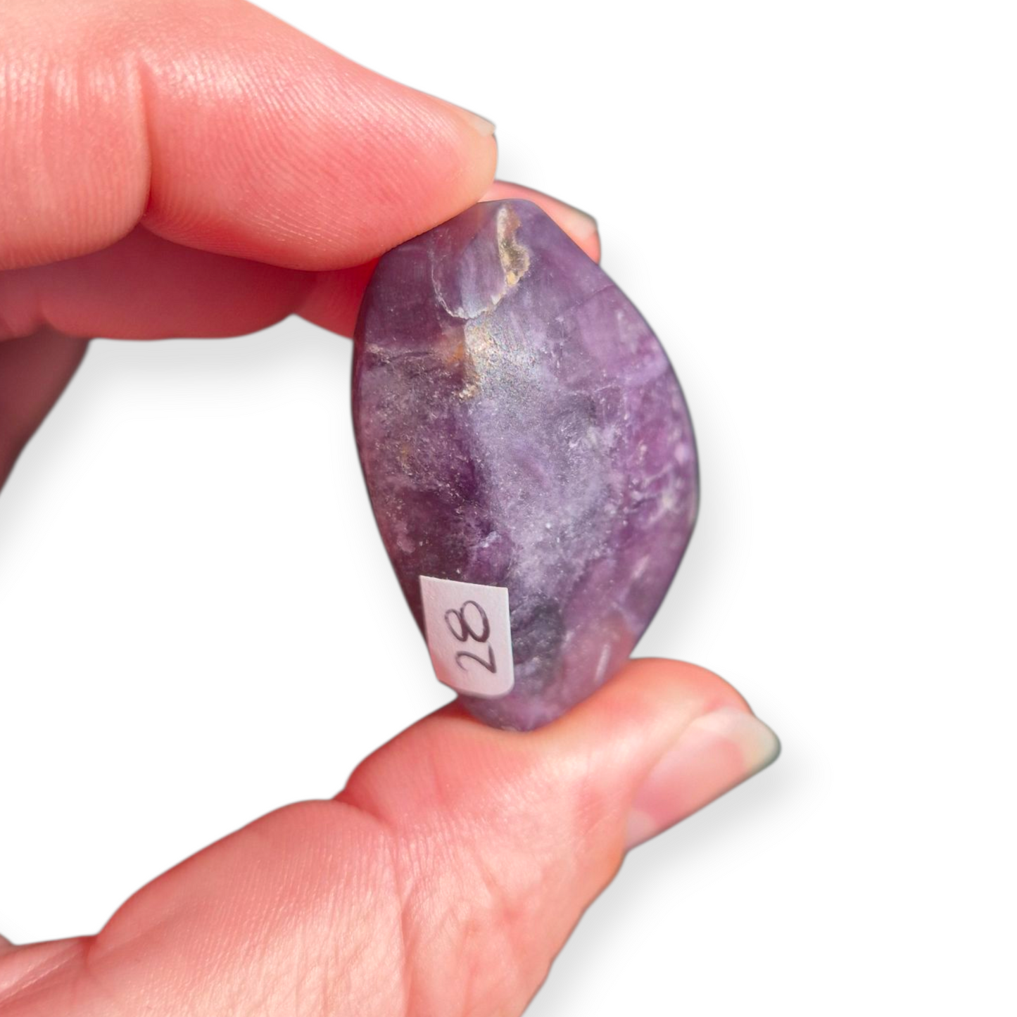 Crystals - Lepidolite (High Grade) Heart (Matte Finish)