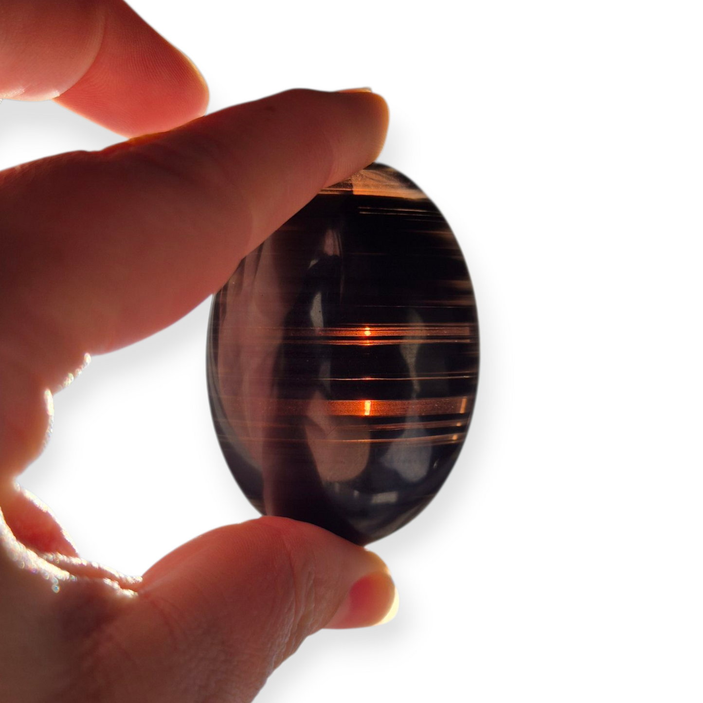 Crystals - Midnight Lace Obsidian Palmstones