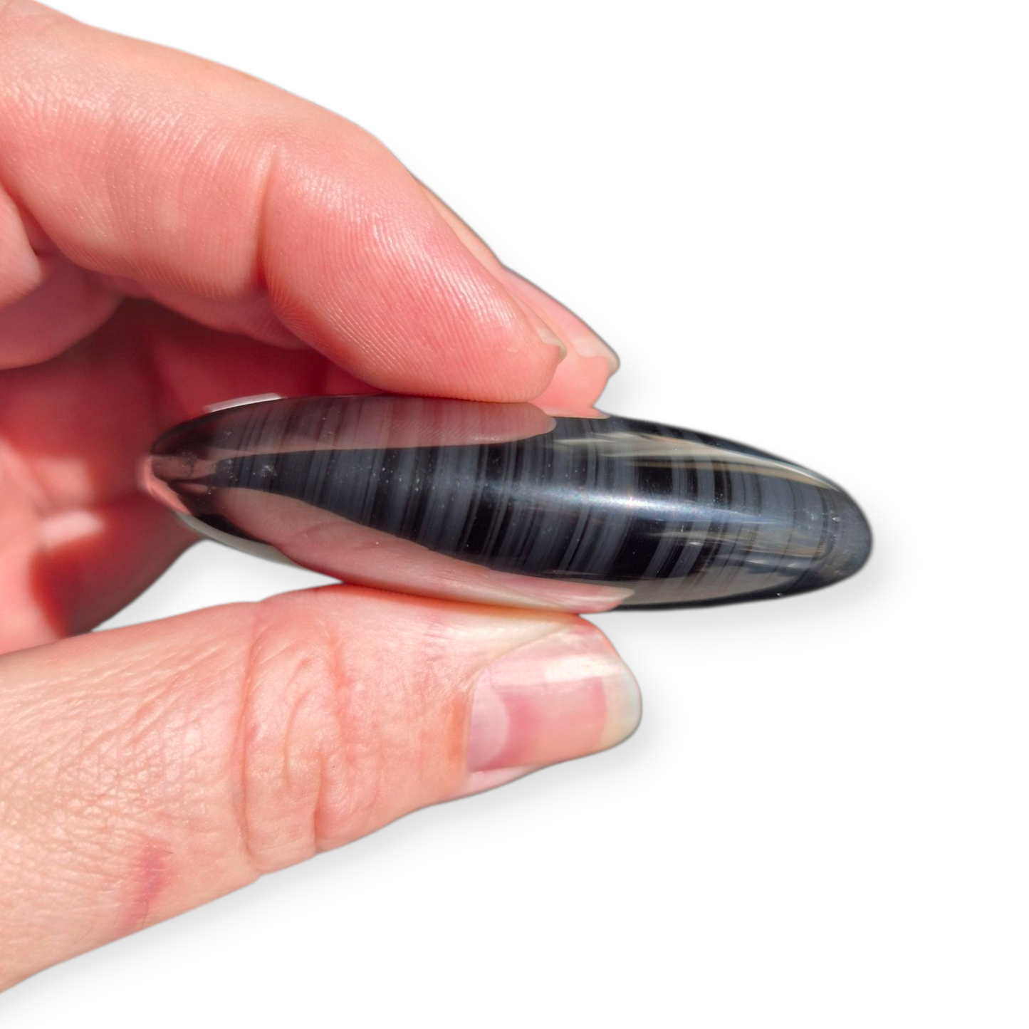 Crystals - Midnight Lace Obsidian Palmstones