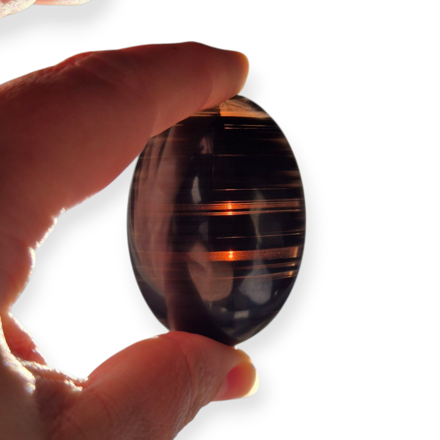Crystals - Midnight Lace Obsidian Palmstones