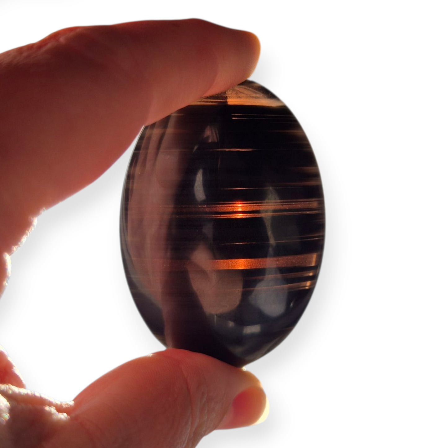 Crystals - Midnight Lace Obsidian Palmstones