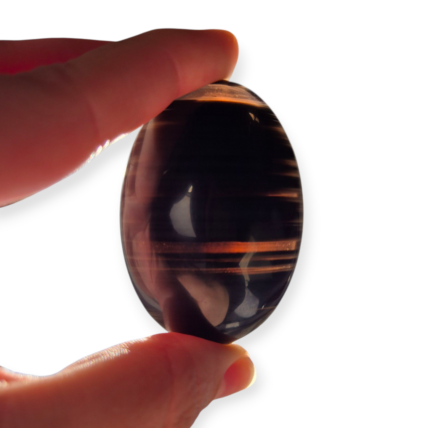 Crystals - Midnight Lace Obsidian Palmstones
