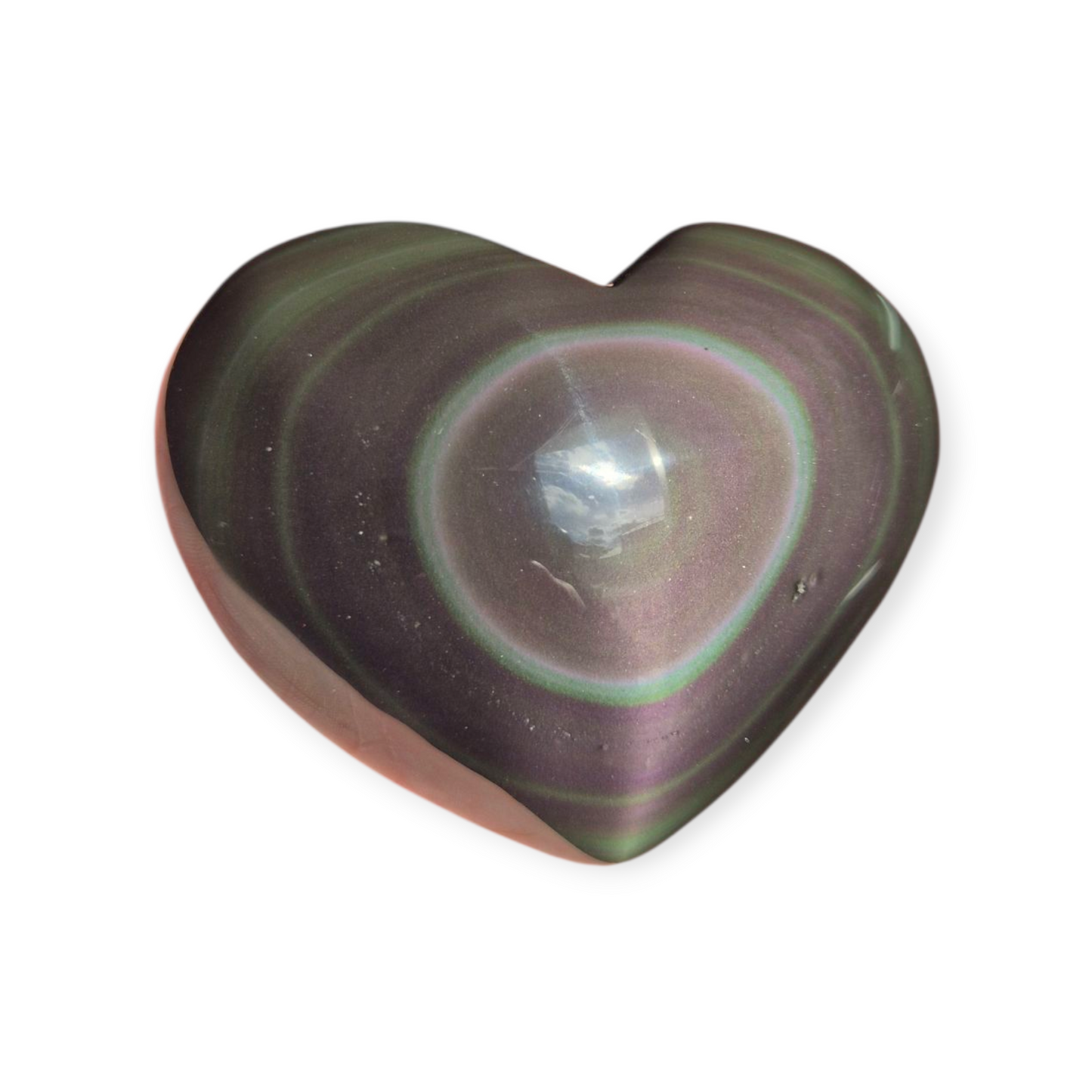 Crystals - Rainbow Obsidian Polished Heart