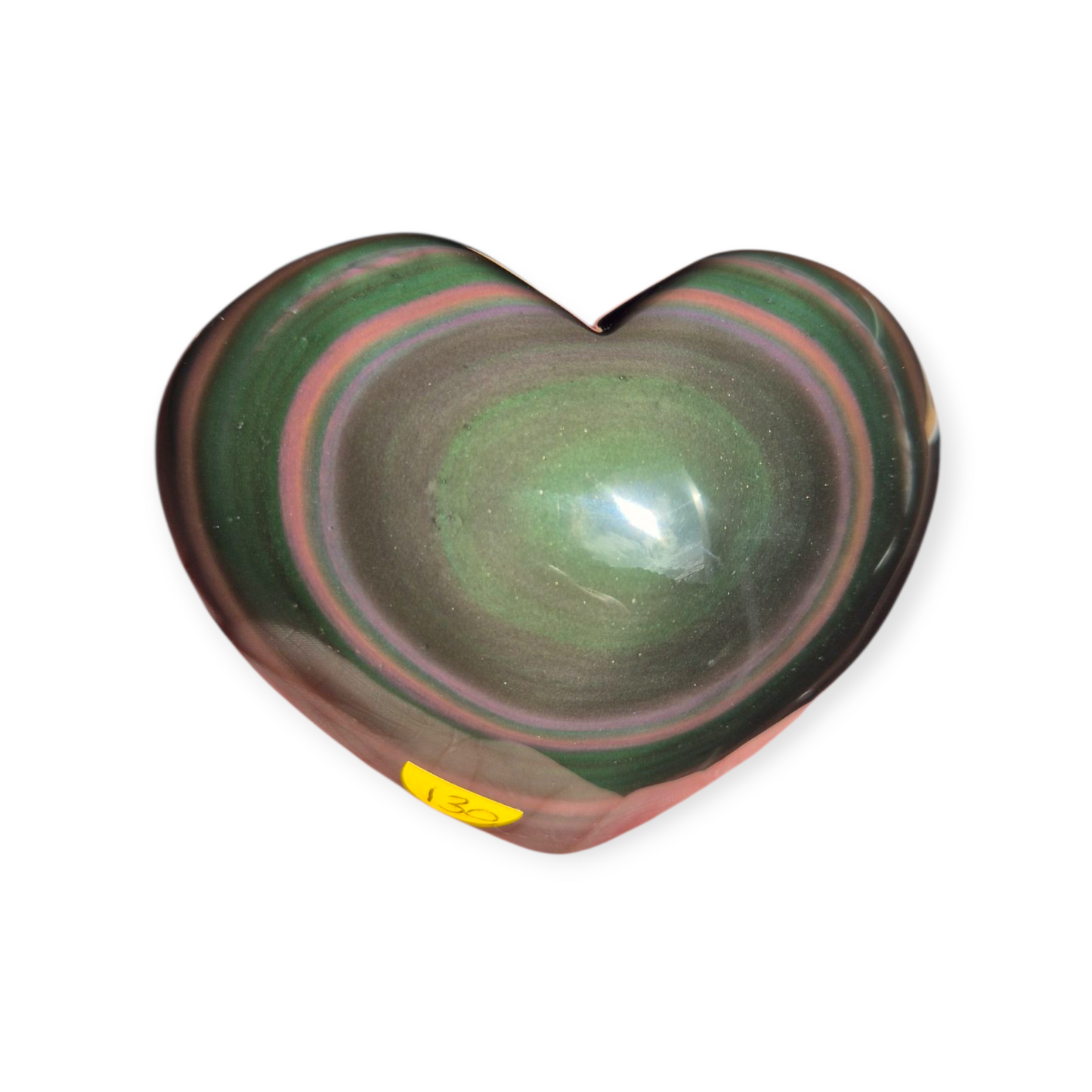 Crystals - Rainbow Obsidian Polished Heart