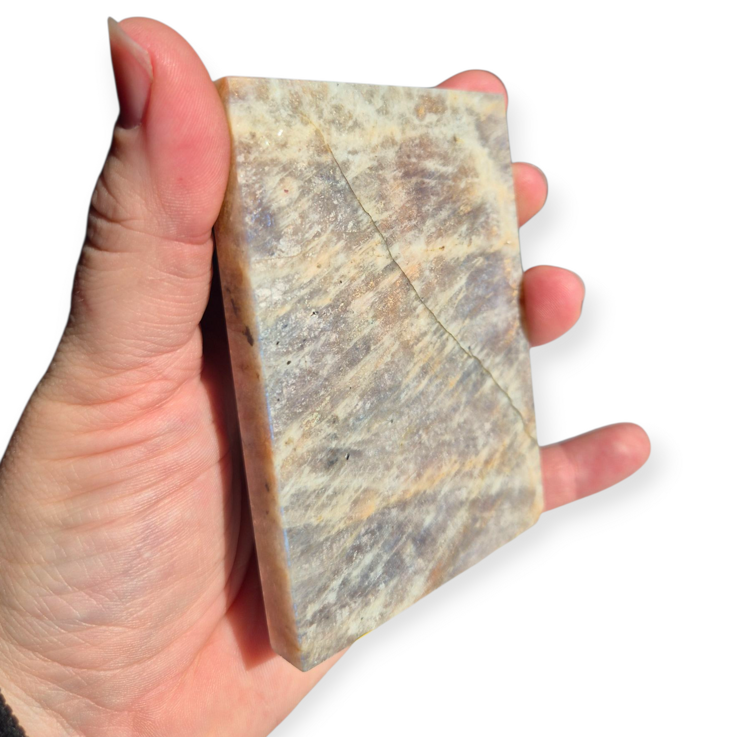 Crystals - Sunstone-Moonstone Polished Slab