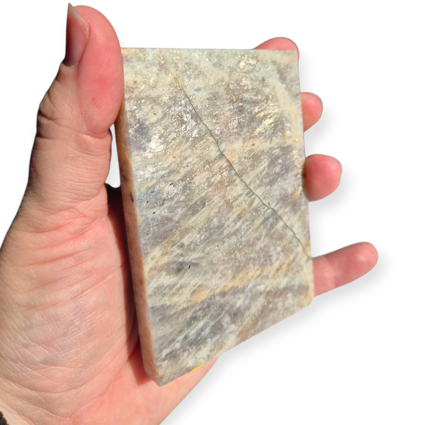 Crystals - Sunstone-Moonstone Polished Slab