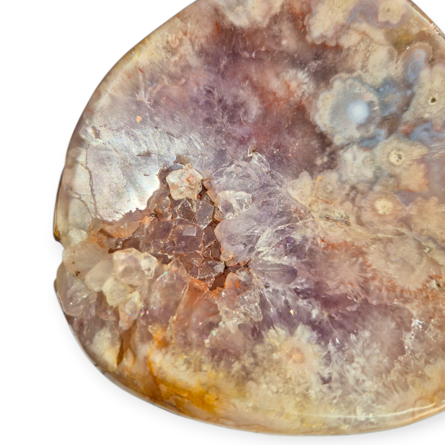 Crystals - Pink Amethyst & Flower Agate Bowl