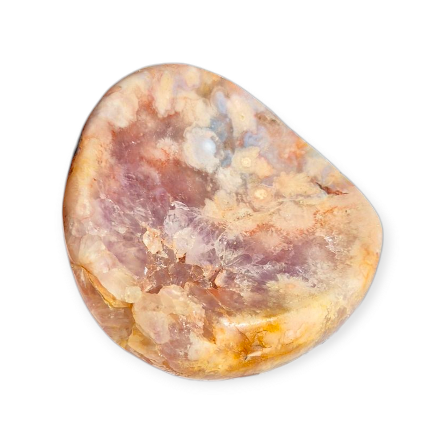 Crystals - Pink Amethyst & Flower Agate Bowl