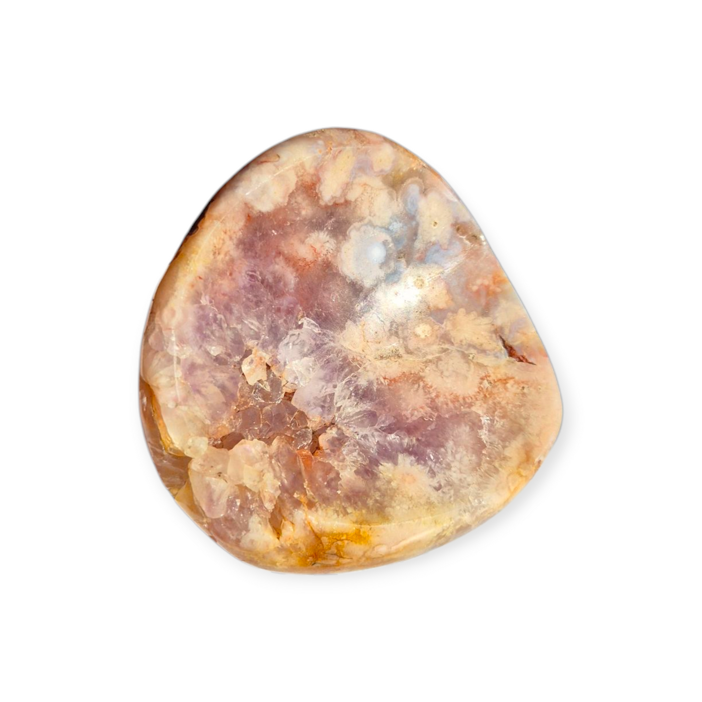 Crystals - Pink Amethyst & Flower Agate Bowl