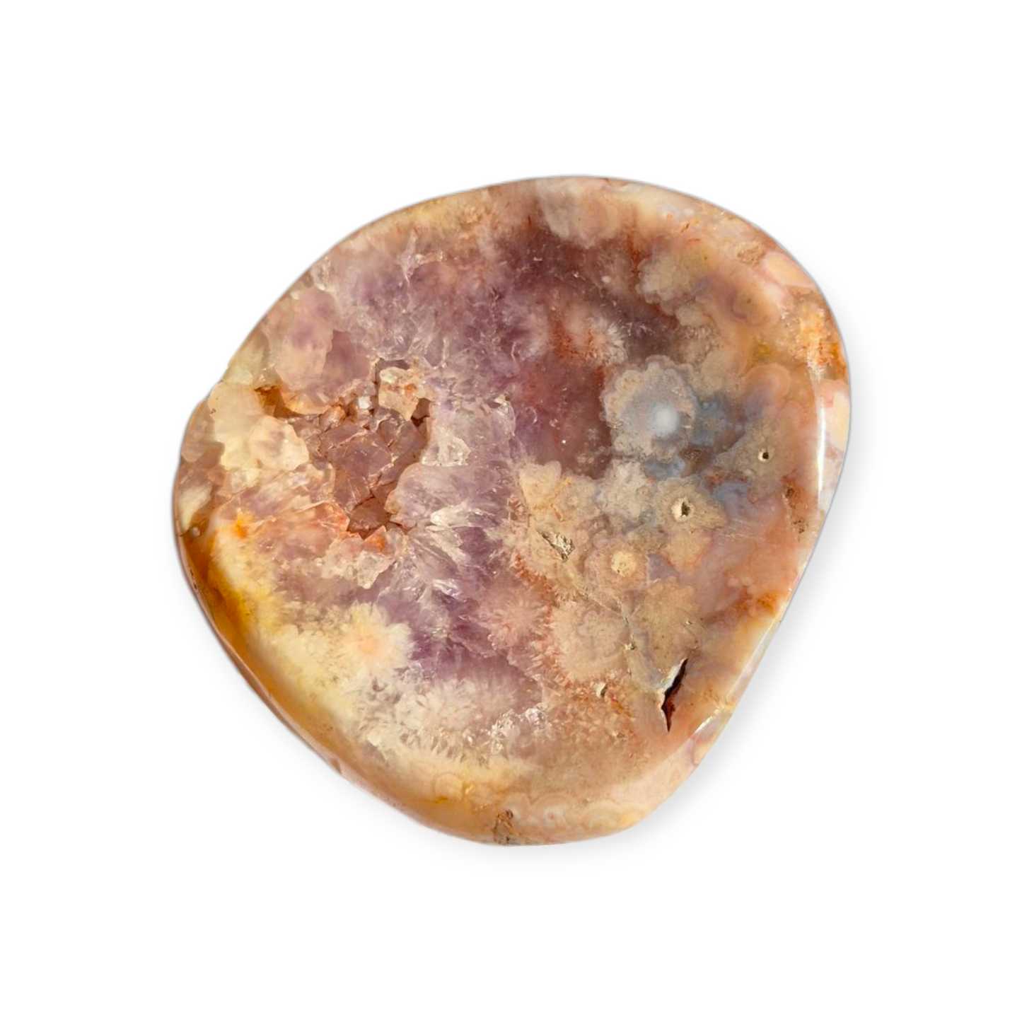 Crystals - Pink Amethyst & Flower Agate Bowl