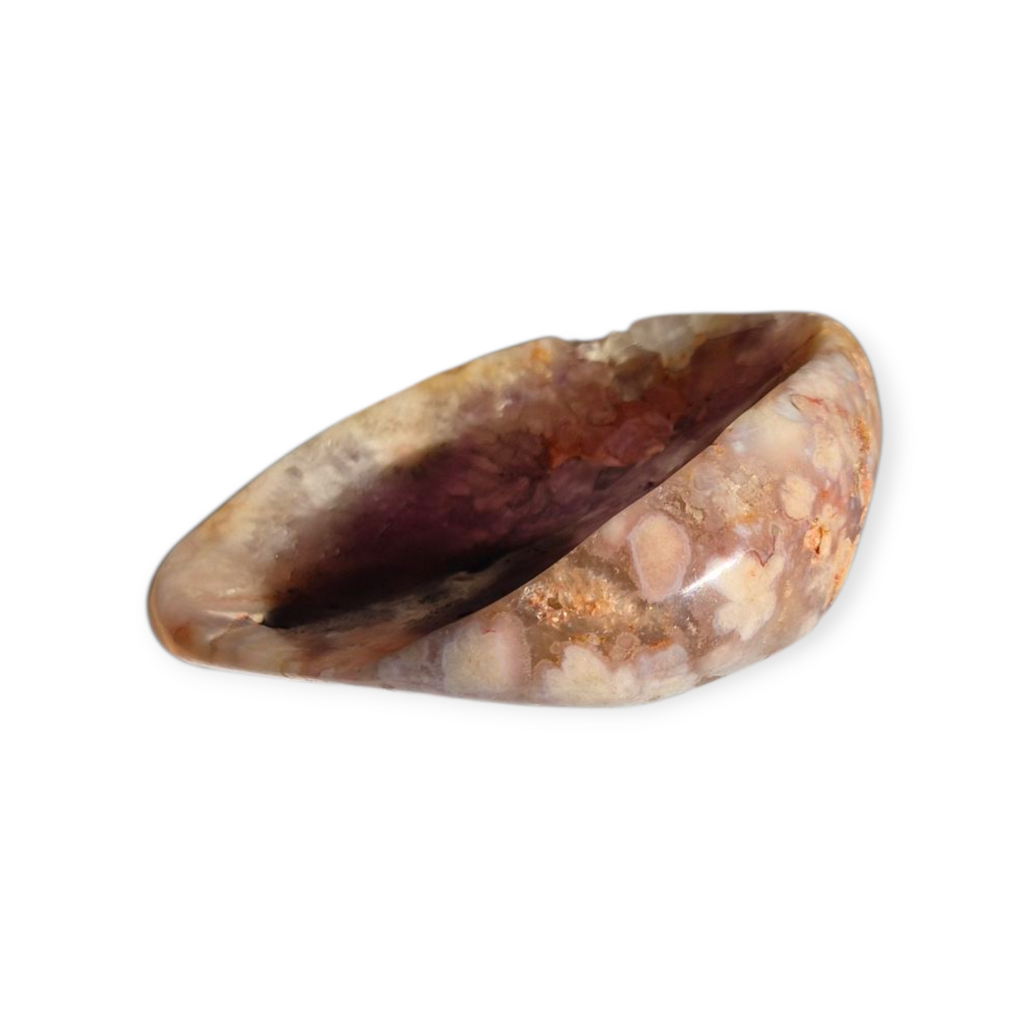 Crystals - Pink Amethyst & Flower Agate Bowl