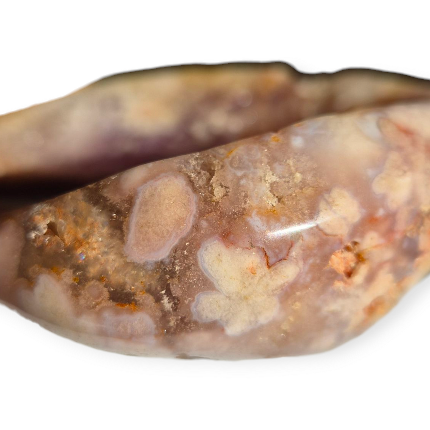 Crystals - Pink Amethyst & Flower Agate Bowl