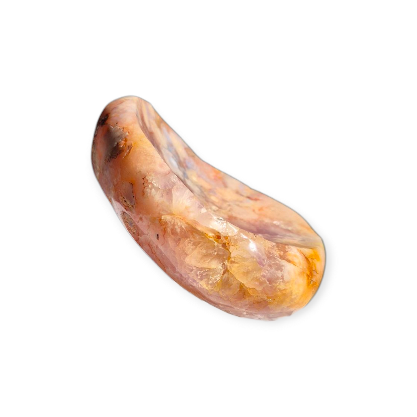 Crystals - Pink Amethyst & Flower Agate Bowl