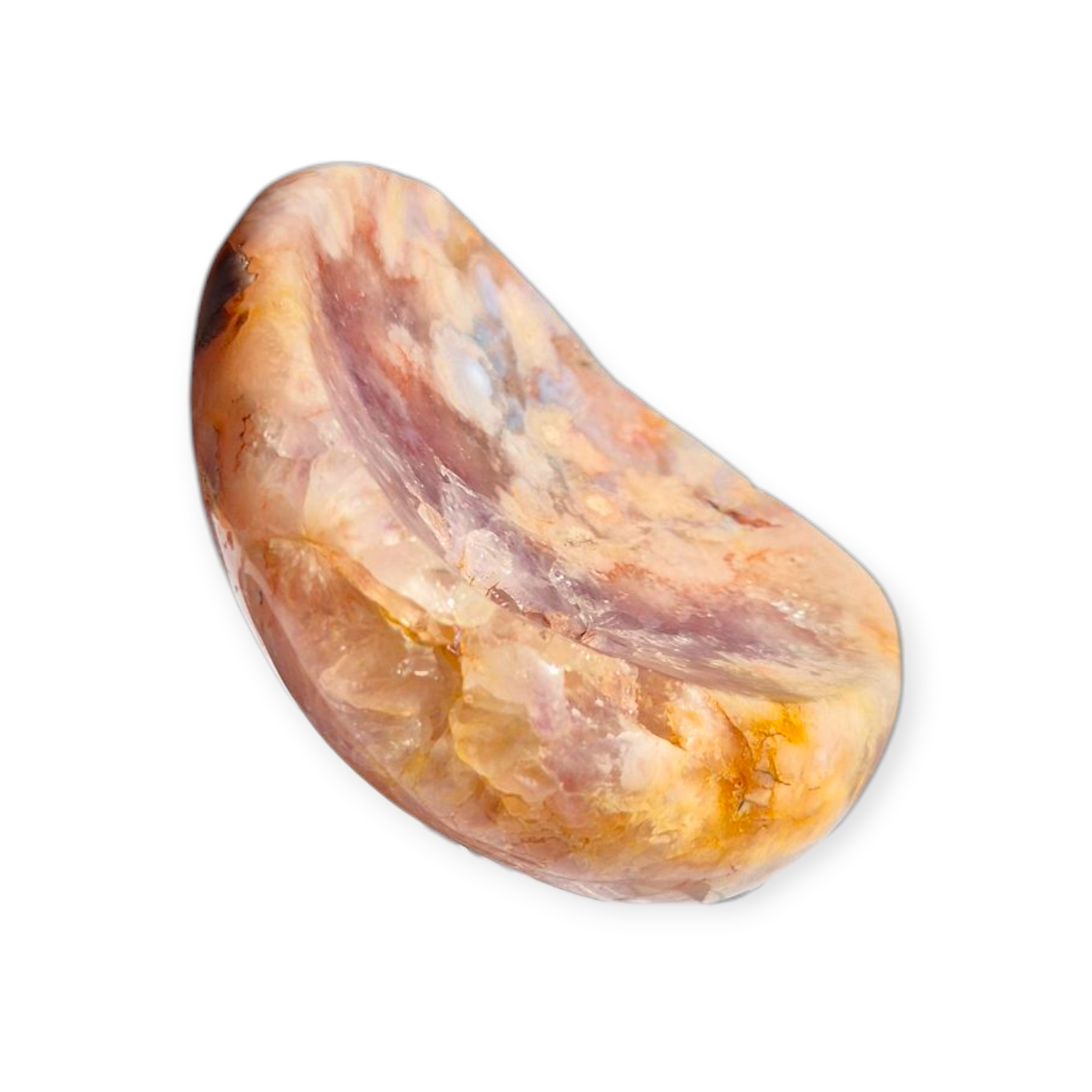 Crystals - Pink Amethyst & Flower Agate Bowl