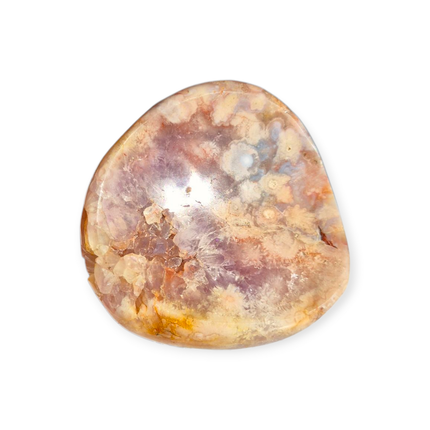 Crystals - Pink Amethyst & Flower Agate Bowl