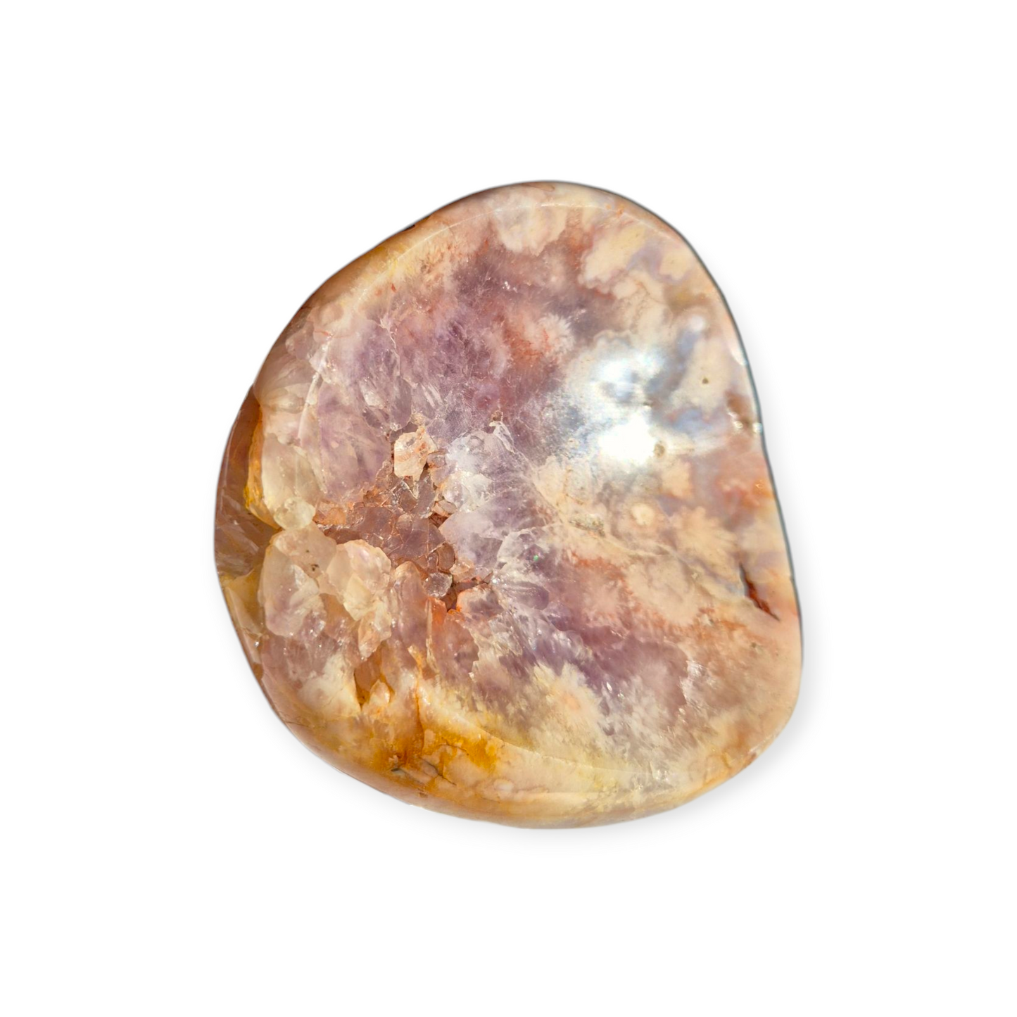 Crystals - Pink Amethyst & Flower Agate Bowl