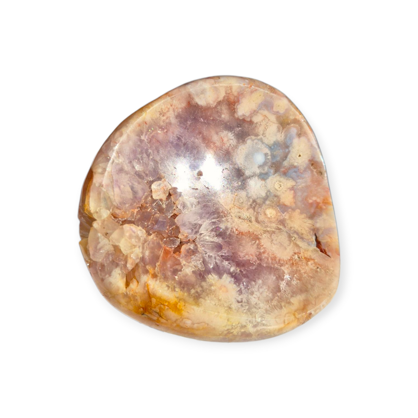 Crystals - Pink Amethyst & Flower Agate Bowl