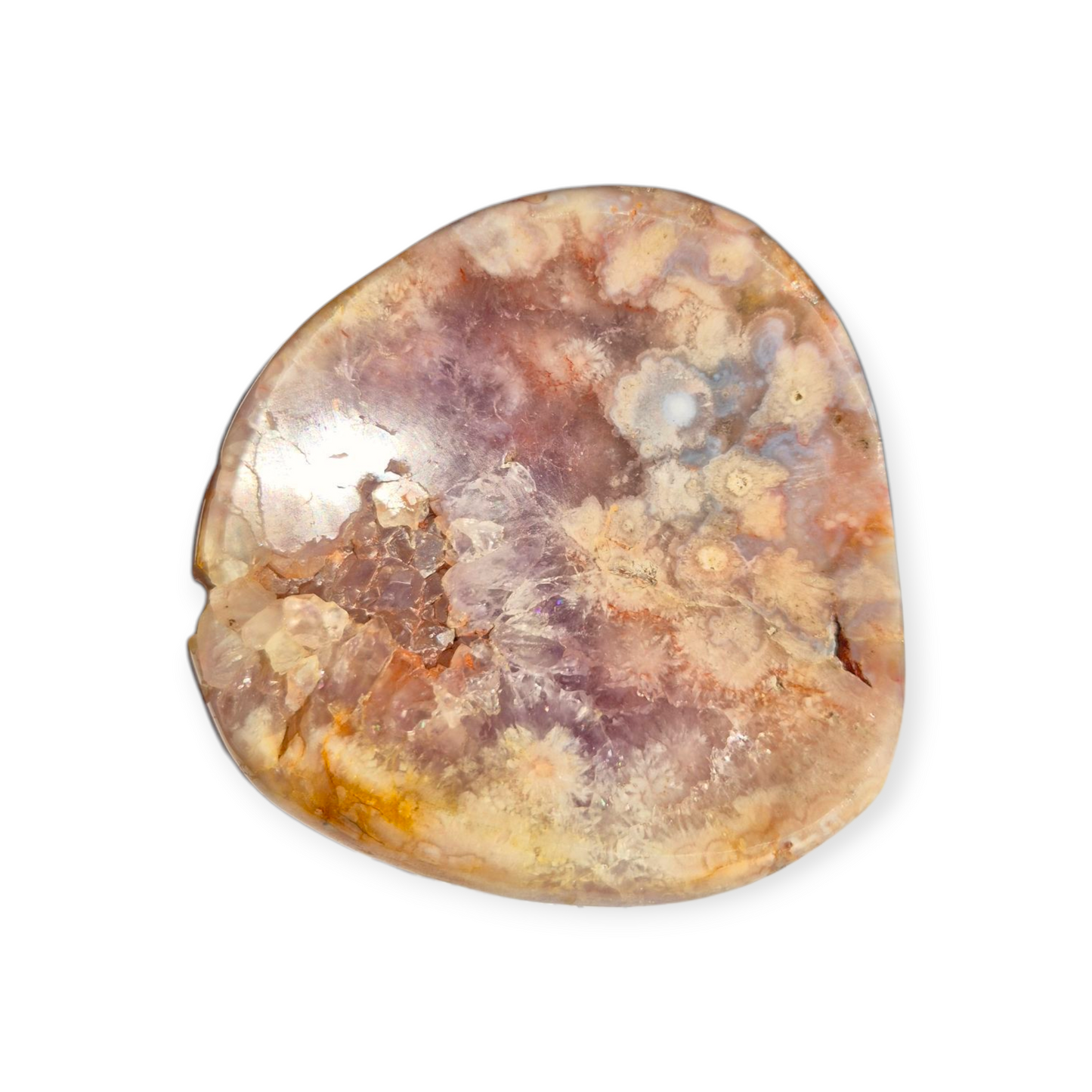 Crystals - Pink Amethyst & Flower Agate Bowl