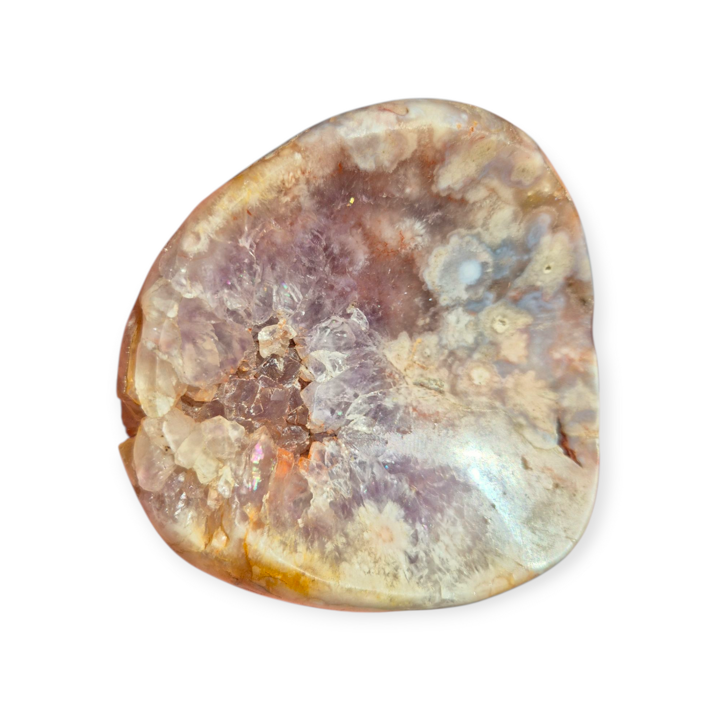 Crystals - Pink Amethyst & Flower Agate Bowl
