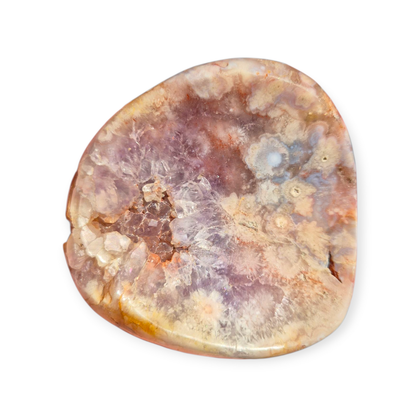 Crystals - Pink Amethyst & Flower Agate Bowl